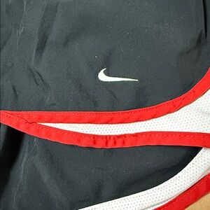 Nike Athletic Running Shorts - Black w/ red